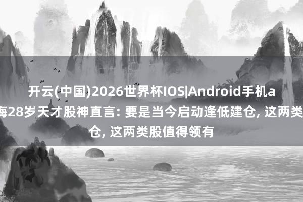 开云(中国)2026世界杯IOS|Android手机app下载 上海28岁天才股神直言: 要是当今启动逢低建仓, 这两类股值得领有