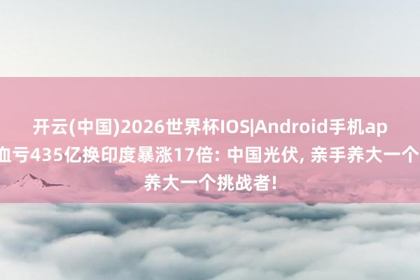 开云(中国)2026世界杯IOS|Android手机app下载 血亏435亿换印度暴涨17倍: 中国光伏, 亲手养大一个挑战者!