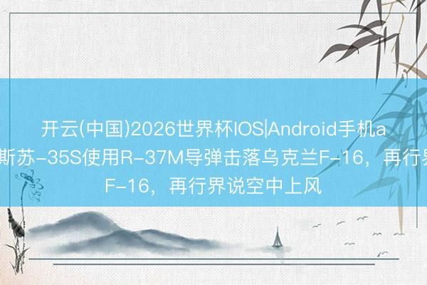 开云(中国)2026世界杯IOS|Android手机app下载 俄罗斯苏-35S使用R-37M导弹击落乌克兰F-16,再行界说空中上风